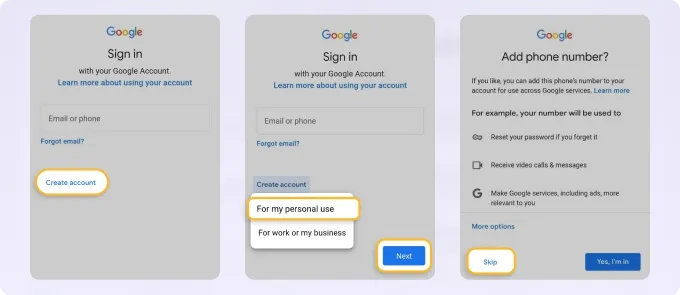Cách tạo Gmail không cần số điện thoại trên điện thoại Android và iOS